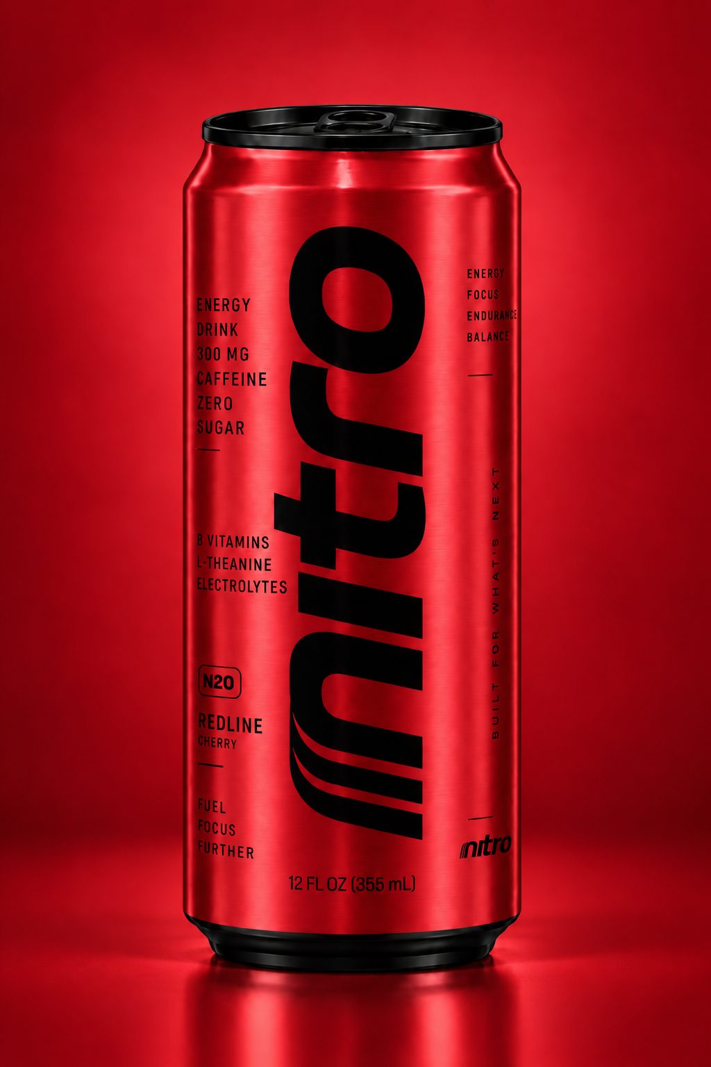Red Nitro energy drink can