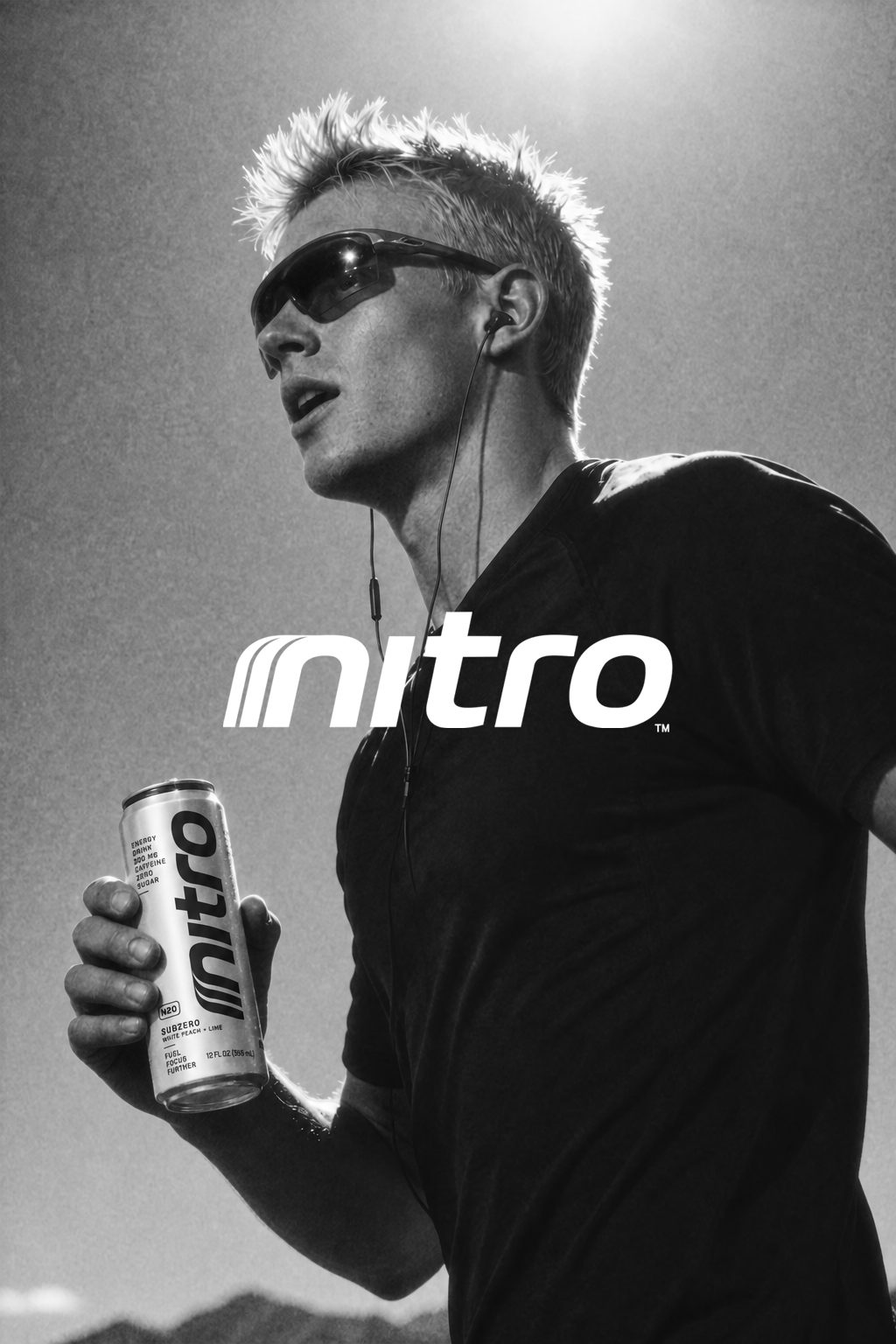 Runner holding a Nitro Subzero can